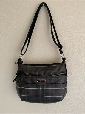 Rosetti Clara Mini Crossbody  Black & Gray Color